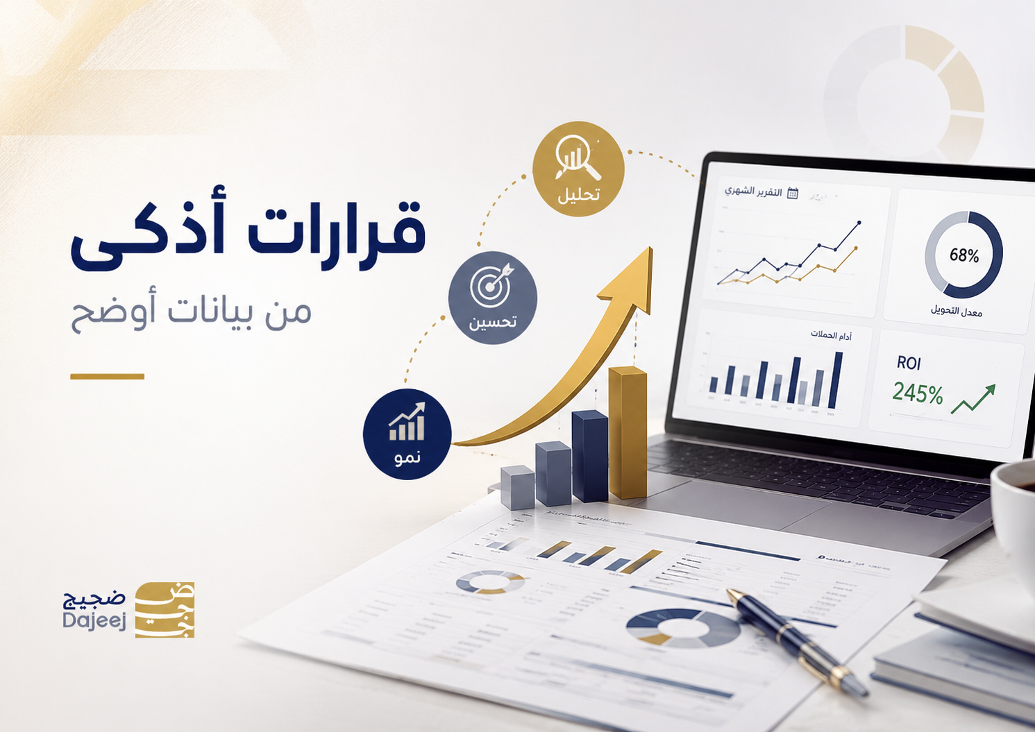 تقارير التسويق الرقمي وتطوير الحملات
